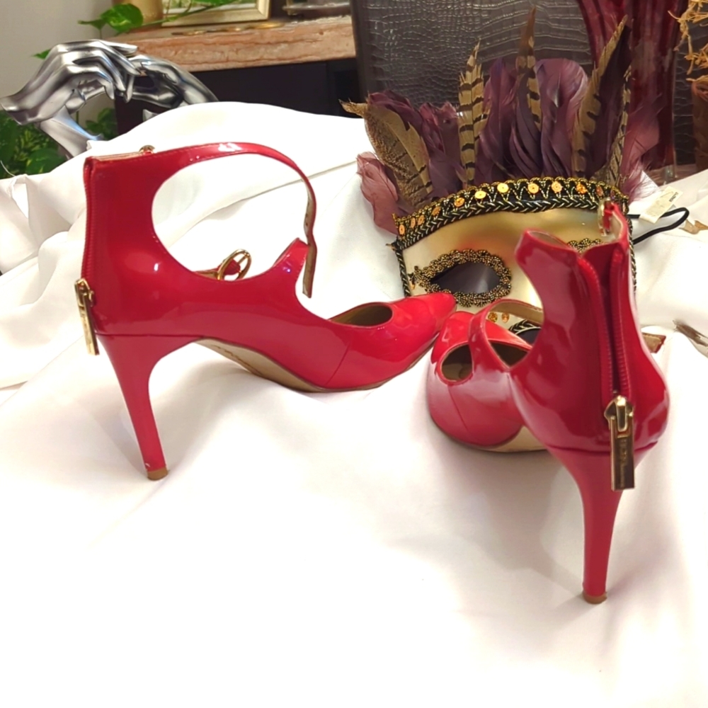 Bcbgeneration Red, Heels With Strap - image 6